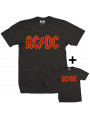 Duo Rockset AC/DC Vater-T-shirt & Kinder-T-shirt Logo Colour