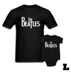 Duo Rockset Beatles Vater-T-shirt L & Beatles Baby Body Eternal