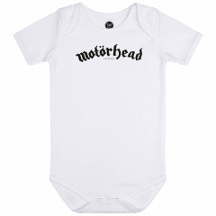 Motorhead Baby Grow White - (logo)