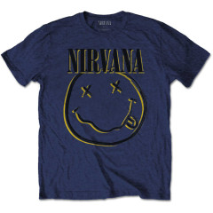Nirvana Kids T-Shirt: (Inverse Happy Face) Blue