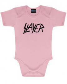 Slayer body baby rock metal Logo Pink