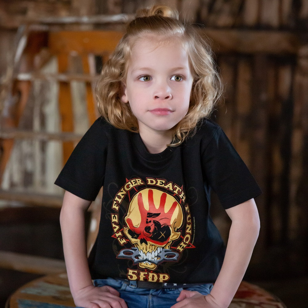 Five Finger Death Punch Kinder T-shirt fotoshoot