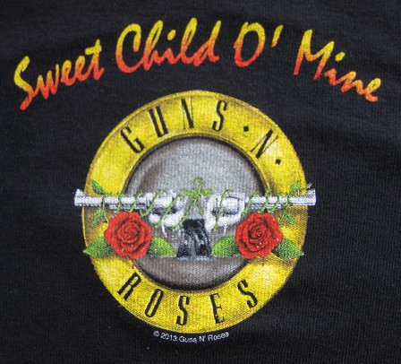 Guns and Roses baby onesie Bullet Sweet Child of Mine