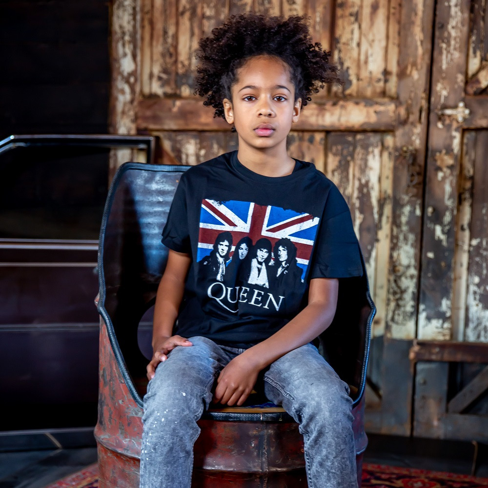 Queen Kids T-Shirt England Flag fotoshoot