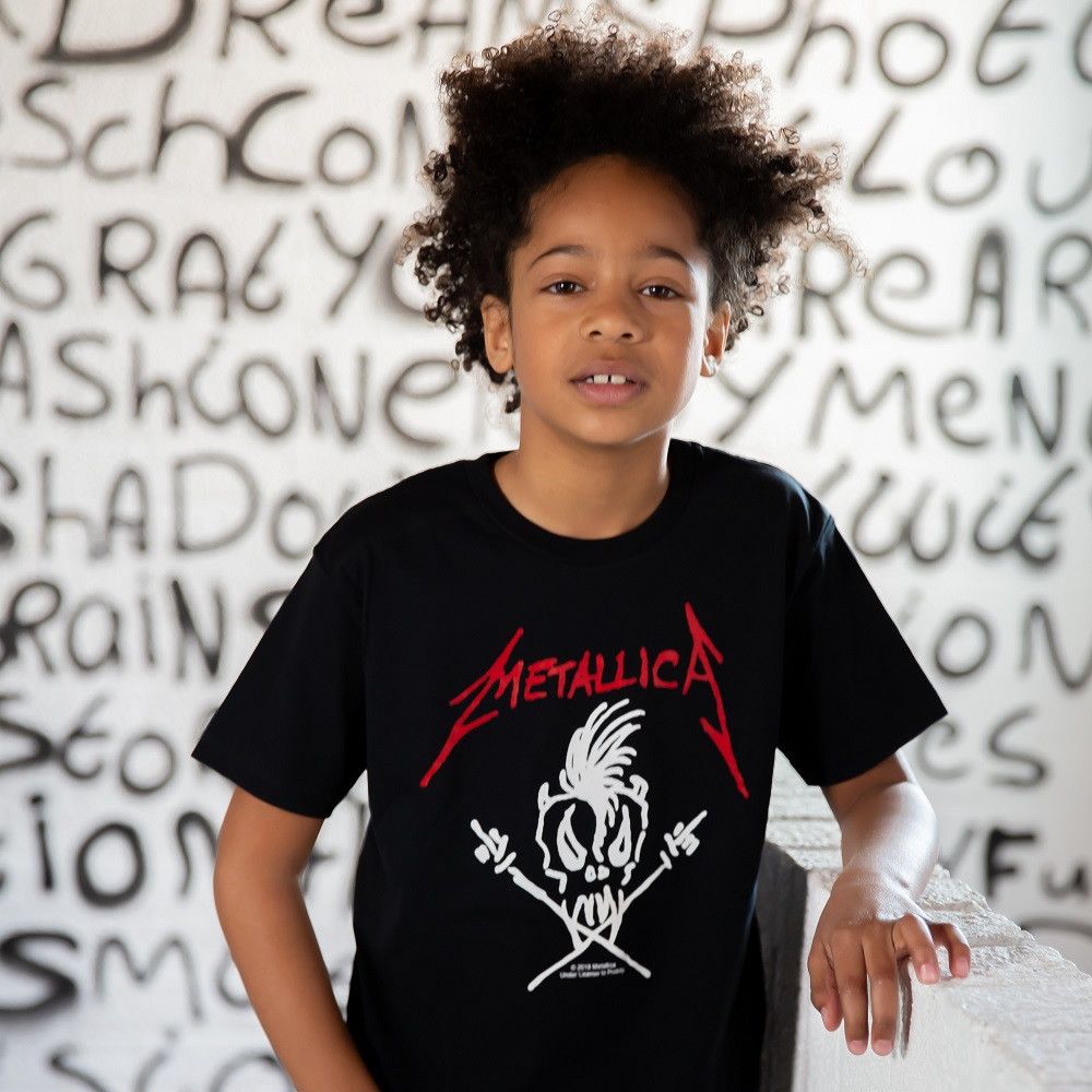 Metallica Kinder T-shirt Scary Guy fotoshoot