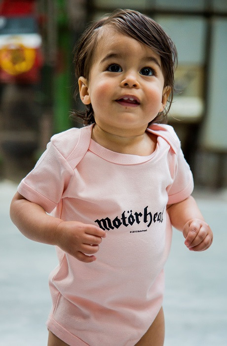 Motörhead Baby Romper Logo Pink photoshoot
