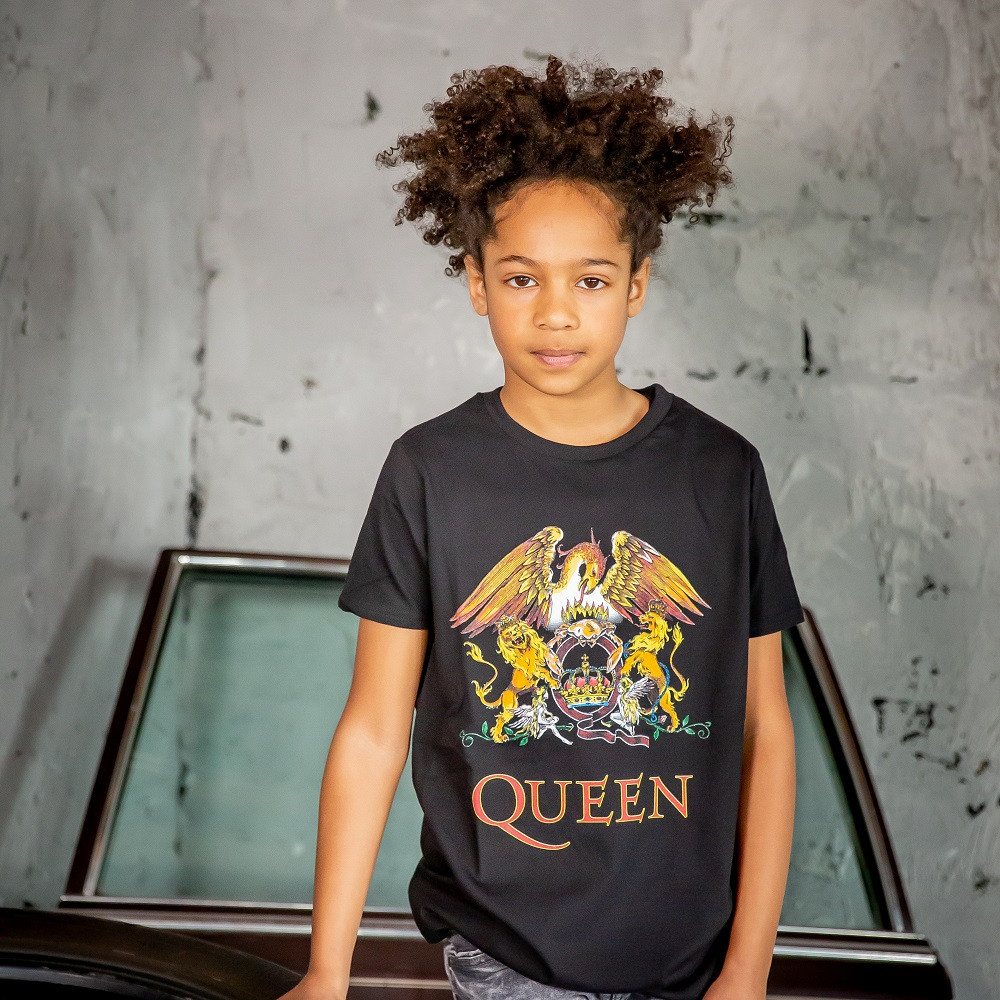 Queen Kids T-Shirt Classic Crest fotoshoot