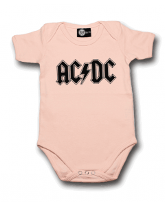 AC/DC Baby Body Logo Pink