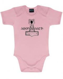 Amon Amarth Baby Body Logo Pink Metal-Baby
