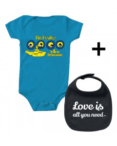 Beatles Baby Body Portholes & Love is all you Need Lätzchen