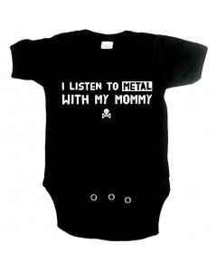 Metal Baby Strampler I listen to Metal with my Mommy