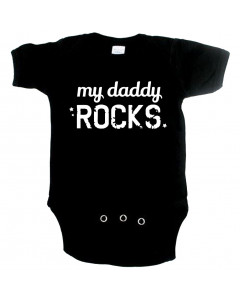Cool Baby Strampler my Daddy Rocks