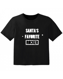 Cool kids t-shirt Santa's Favorite Rocker
