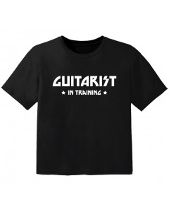 Rock Kinder Tshirt guitarist in training